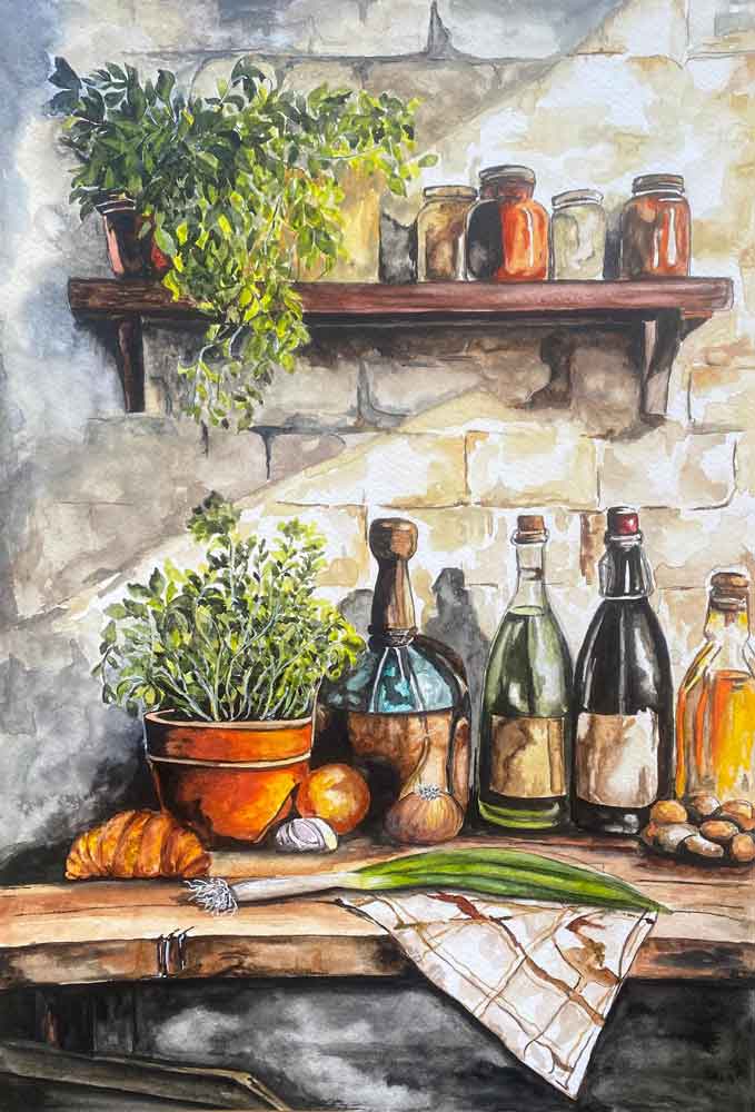 KURU KALEM SULU BOYA